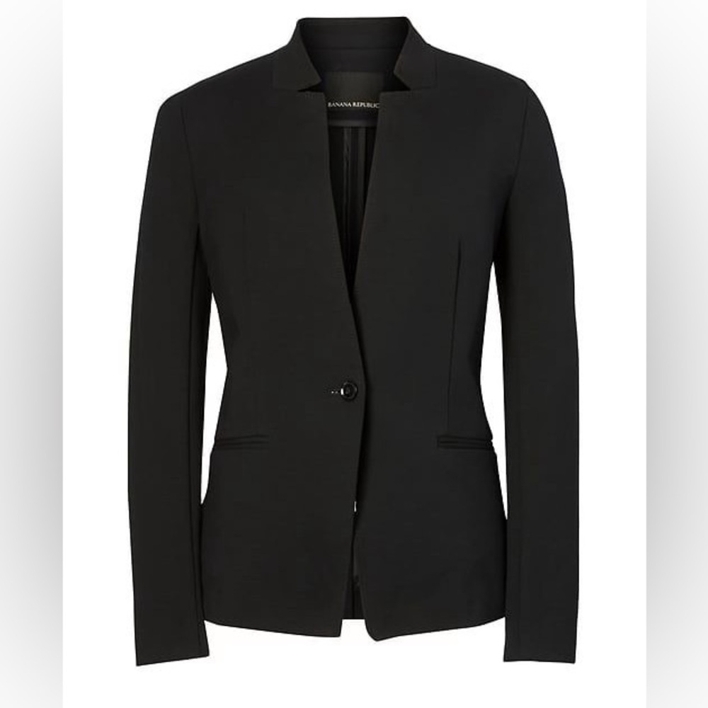 Banana Republic Long and Lean-Fit Inverted Collar Pointe Blazer